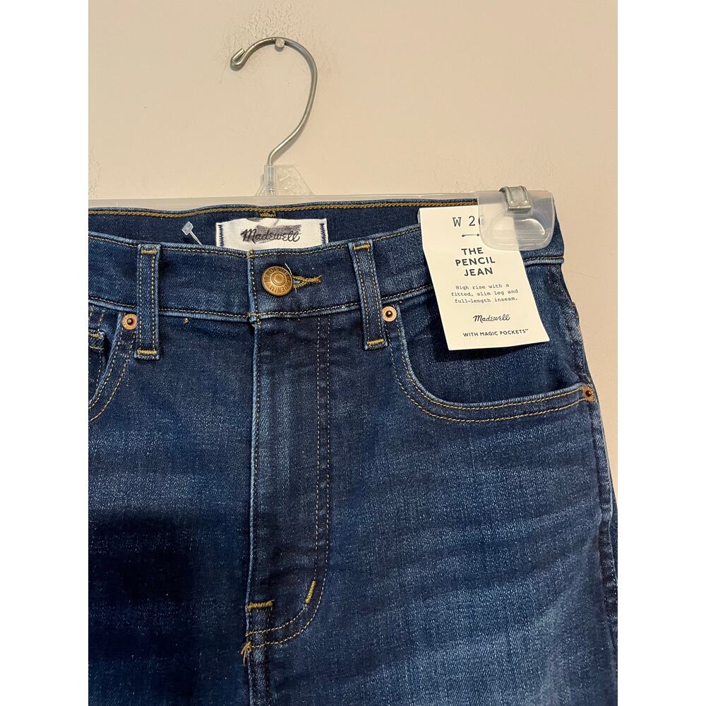 Madewell The Pencil Jean in Super Stretch Denim in Pipestone Wash Size 26 - Picture 8 of 14